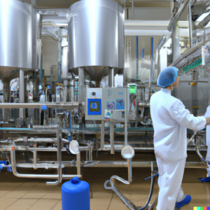 milk processing, including raw milk reception, separation, pasteurization, standardization, homogenization, sterilization, bactofugation, UHT, and packaging.